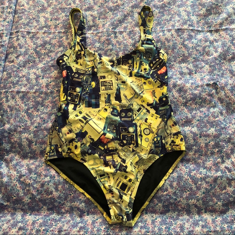 We Are Handsome Robots Tank Swimsuit M